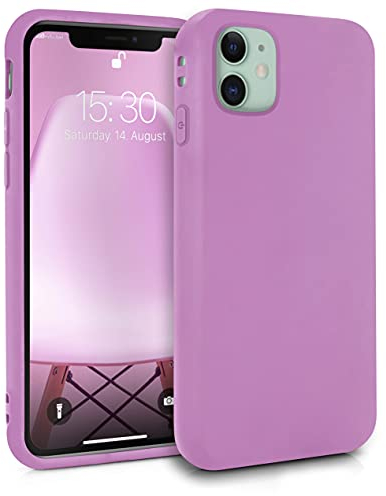 MyGadget Cover per iPhone 11 - Custodia Protettiva in Silicone Morbido – Case TPU Flessibile - Ultra Protezione Antiurto & Antigraffio - Rosa Viola