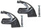sharprepublic 2er Pack Universal Inline Skate Bremsstopper - Bremshalterung Bremse/Stopper mit Schraubeb
