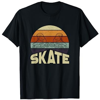 Skate Vintage Inline Skates Rollschuhe für Inline Skater T-Shirt