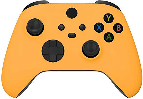 eXtremeRate Carcasa para Xbox Series X S Mando Accesorios Protector Placa Frontal Funda Delantera Reemplazo Kit Cubierta Cover Shell para Xbox Series S X Control-No Incluye Mando(Amarillo)