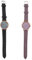 Hemobllo Lot de 2 Montres à Quartz Vintage avec Bracelet en Cuir synthétique pour Femme et Fille (Noir, Violet)