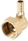 sourcing map Raccord Cannelé Tuyau Laiton Coude 8mm x G1/2 Connecteur Tuyau Femelle à écrou Pivotant pour Eau Carburant Air