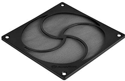 Silverstone SST-FF125B 120 mm Fan Cover with HiFlow Dust Filter, Magnetic Mounting, Black