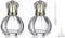 Homeyes 50ML 1.7oz atomizador recargable Spray botellas de perfume vacías de vidrio para alcohol y líquido desinfectante