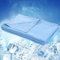 WONGS BEDDING Kühldecke Sommerdecke 2 in 1 doppelseitig mit Japanische Arc-Chill Q-Max 0,43 selbstkühlende Decke weiche Reisedecke leichte Sofadecke Wohndecke Blau 200x220cm