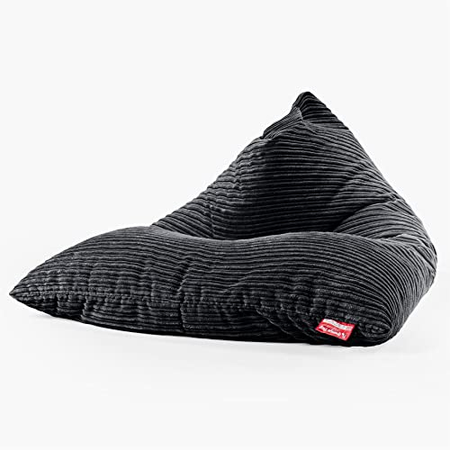 Lounge Pug Cord Sitzsack XXL Gaming Schwarz
