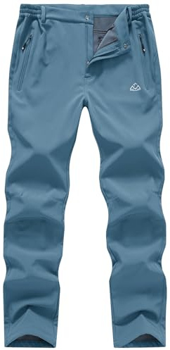 Gopune Wasserdichte Softshell-Hose für Herren, für Schnee, Ski, Outdoor, winddicht, warm, Wandern, isoliert