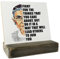Feministisches Holzschild Geschenk, Fight For The Things You Care About, Schild mit Holzständer, Holzschild Plaque Geschenk, Ruth Bader Ginsburg, RBG Frauenrechte, Frauen Empowerment
