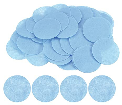 sourcing map 100 Stück Runde Bastelfilz 50mm, Filzkreise Handwerk Filz Pads Vliesstoff Filzkissen für Nähen, DIY Projekt, Bastelarbeiten, Handwerk, Decoration (Blau)