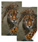 YOUJUNER Handtuch-Set 2er-Pack Leoparden-Print 100% Baumwolle Handtücher Weich Saugstark Baumwolle Duschtücher Gästetücher Dekor Handtücher