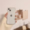 LIFEKA 3D Cute Cat Ear Wavy Edge Clear Soft Phone Case For iPhone 13 Pro Max 12 11 X XS XR 7 8 Plus Funny Protective Back Cover,D,For iPhone 13
