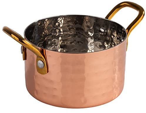 APS 40730 Serviertöpfchen MUMBAI, Edelstahl, Kupfer-Look, Ø 9,0 cm, 0,3 Liter