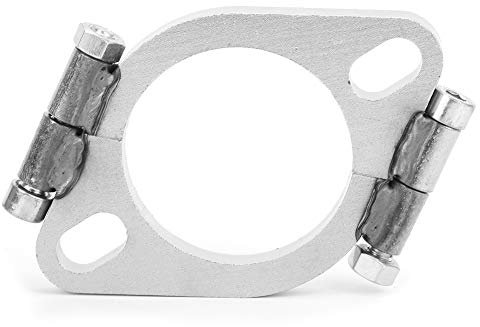 Auspuffflansch, 2,5 Zoll 63 Mm Stahl-Auspuffflansch, Flach, Oval, Geteilt, Reparatur-Ersatzzubehör