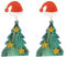 BSLVWG Weihnachts-Ohrringe für Frauen-Weihnachtsbaum-Tropfen-Ohrringe für Mädchen, Weihnachts-Weihnachten-Präsentiert Schmuck Acryl Dangle Ohrringe, Weihnachts-Ohrringe Geschenke für sie (Grün Hut)