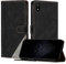 Netany Étui pour Xiaomi Redmi 7A, Housse en Cuir PU avec [Protection Antichoc TPU] [Fonction Support] [Porte-Cartes ] Antichoc Magnétique Coque pour Redmi 7A - Noir