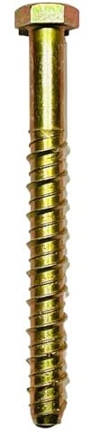 M10 (10mm) MultiScrew Masonry Concrete Anchor Screw Bolts with Hexagonal Head Hex Lightning Thunderbolt Ankerbolt (8, M10 x 150mm)