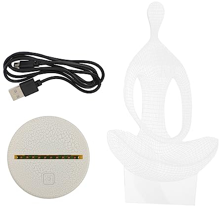 Gadpiparty 1 Satz Nachtlicht Glühbirnen LED-Nachtlampe usb - ladegerät usb ladegeräte schreibtischlamp pultleuchte 3D-Illusions-Nachtlampe 3D-Illusion führte Nachtlampe Riss Stereolicht Acryl