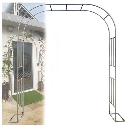 GZDXBF Rosenbogen Aus Edelstahl, Pergola Spalier 120-360cm Gartenbogen Rankhilfe Für Kletterpflanzen Und Rosen(Size:Wide: 300cm)