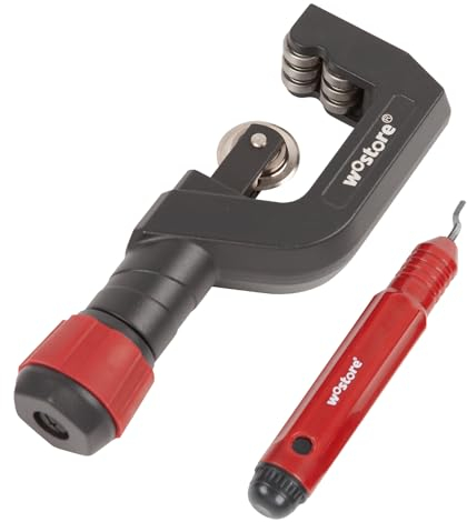 Cherbowing Coupe-tube CT-N650Q - 50 mm - Pour tubes en acier inoxydable, cuivre, PVC - Avec ébavureur