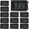 Thermometer Hygrometer Mini LCD Digitales: WIYETY 12er Innen Temperatur Luftfeuchtigkeit Messgerät, Thermo-Hygrometer, Temperature Humidity Meter für Büro Wohnzimmer Gewächshaus Kühlschrank