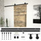 Brokky Kit de Fixation pour Porte coulissante 183 cm Acier Noir,Abris De Jardin,Abri De Stockage pour Jardin,Abri D'Outils De Jardin