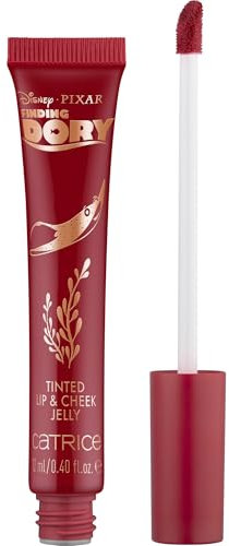 Catrice Disney Pixar Finding Dory Tinted Lip & Cheek Jelly, Lipgloss, Nr. 030, Rot, farbanpassend, mit Ölen, natürlich, vegan, ohne Parabene, Nanopartikel frei, glutenfrei, 1er Pack (12ml)