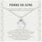 Lueaurra Cadeau pour Femme Collier Pierres de Lune Idee Original Cadeau Ado Fille Cadeaux Noel Femme Anniversaire Collier pour Fille Maman Sœur Amie
