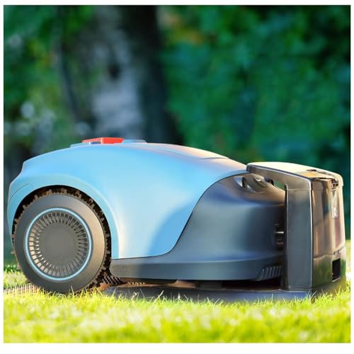 GAYAYAS Robot Tagliaerba, Pianificazione del Percorso di Taglio, Pendenza del 33%, Robot Tagliaerba Automatico, Altezza di Taglio 0,78-1,97, per Prati Fino a 300 m