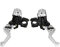 SkyjOy Kupplungshebel Aluminium Einstellung Motorrad Zylinder Hebel Hydraulische Bremse Pumpe Kupplung Griff Lenker Bremshebel Motorrad(Silver)