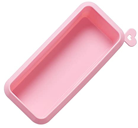 Labrimp Rechteckige Silikon Backform 28.00X13.00X6.60cm Pink | Lebensmittelechtes Silikon, Antihaft OberfläChe, Wiederverwendbar Und Langlebig