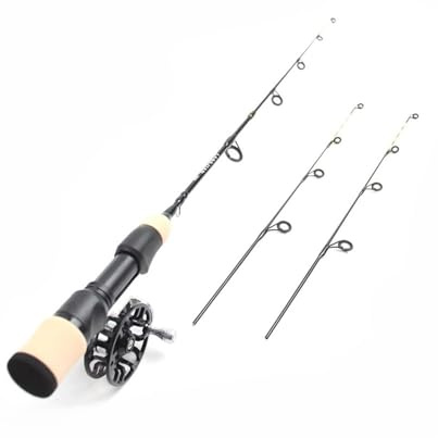 Tragbares Teleskop Carbon 55cm Winter EIS Angelruten und Reel Set Ultra-Light Outdoor Karpfen Angeln Tackle