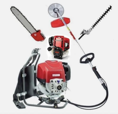 GX35 backpack 3 in 1 brush cutter weed wacker 4 strokes hedge trimmer chain saw