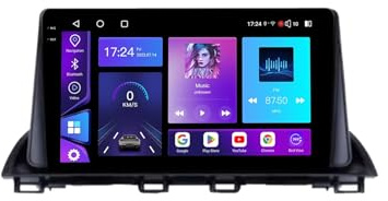 Pantalla Radio para Mazda 3 2013-2018 Android 15 9 Pulgadas Multimedia Pantalla con BT GPS WiFi Radio Backup Camera para, 8 Core 8G+256G