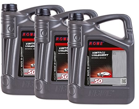 15L 15 Liter ROWE Motoröl Öl VINTAGE Unlegiert SAE 50 Oldtimer Einbereichsöl