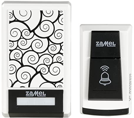 Sundi - Funk-Türklingel, erfordert Keine spezielle Elektroinstallation mit Fernbedienung, 36 Polyphone Klänge, Betrieben mit 3X AAA-Batterie, Lautstärke von 80 dB, ST-910 Tango