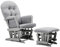 Angel Line Windsor Glider und Osmanische Kissen, grau