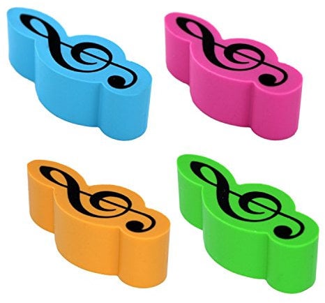 Agifty Caja 4 Gomas Borrar Clave De Sol E - 1028 Colores Varios