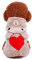 ShuoBeiter Kapuzen-Hundemantel Bekleidung kleine Hunde Karikatur Design Haustier Kostüm Dog Clothes Kleider Hundebekleidung bezaubernd Jacke Mantel Hoodies (M, Gelb)