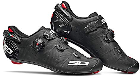 SIDI Schuhe Wire 2 Matt Carbon, Fahrradschuhe für Herren, Schwarz matt, 39,5