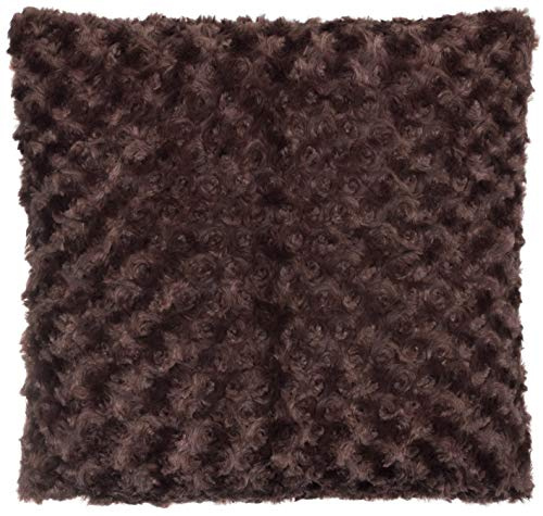 Brandsseller Kissenbezug Nerzoptik Kuschelkissen Sofakissen Kissenhülle 40 x 40 cm OHNE FÜLLUNG Braun