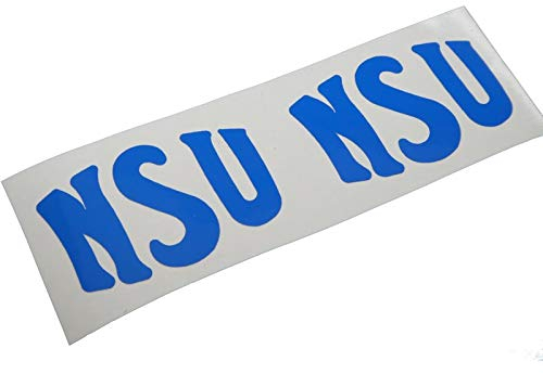 NSU Schriftzug, Sticker, Tank Schriftzug Deko, zum Oldtimer Restaurieren von Lack & Verkleidung. Motorrad Emblem Alternative