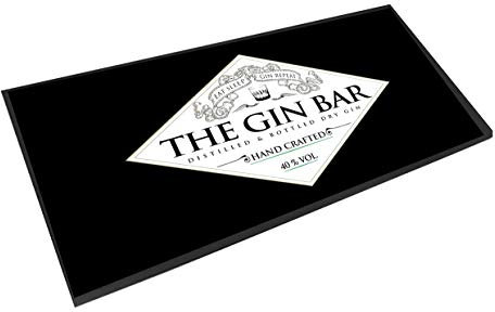 Gin Bar Runner - Noir eat sleep - Tapis pub tapis cocktail
