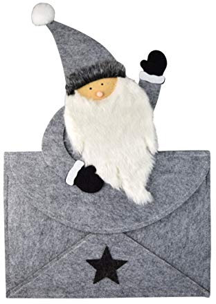 N / A Weihnachtsmann Hänger Weihnachtspost für Wunschzettel Briefumschlag Filz 48 cm