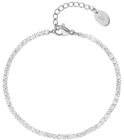 PAUL VALENTINE - Damen Armband Edelstahl - mit Zirkonia Stein