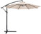 Cabilock Spiaggia Ombrello Baldacchino Patio Offset Ombrellone Ombrello di A Sbalzo All'aperto Tenda da Sole A Baldacchino Rifugio Senza Stand (Beige)