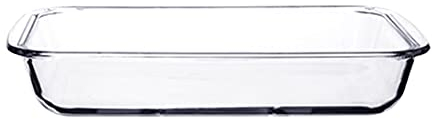 Kitchen Baking Dish Clear Glass Baking Dish Oven Safe Casserole Baking Dishes, Cooking Oblong Casserole Dish Rectangular Baking Pan Glass Bakeware,1 Piece Cooking Bakeware (Size : 1.5L)