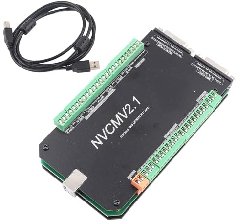 Shipenophy NVCM 6-Achsen-CNC-Controller USB-Schnittstellenplatinenkarte CNC-USB-Controller für Schrittmotor
