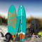 BRAST® SUP Board Turtle | Aufblasbares Stand up Paddle Set | 320x81x15cm | 4 Designs | 5 Jahre Garantie | inkl. Sonderzubehör | 2in1 Paddel Kajak-Sitz Action-Cam-Halterung Fußschlaufe | Türkis