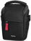 Hama Matera 90 Camera Bag Compact Camera Bag for Belt Loop Camera Bag for Digital Camera and Accessories Shoulder Bag with Shoulder Strap and Accessory Compartments Recycled PET Black, Black, 8 x