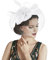 Damen Vintage Federhut Mesh Hut kreativer Haargummi-Kopfschmuck Feder Blumen Zylinder Mesh-Kopfbedeckung hübsch Haarnadel Braut Kopfbedckung für Hochzeit Cocktail Kirche Tee Party Jockey Club
